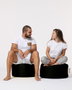 Atelier Del Sofa Round Pouf - Black